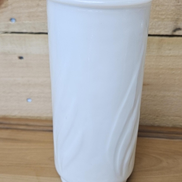 Other - White milk glass cylinder vase